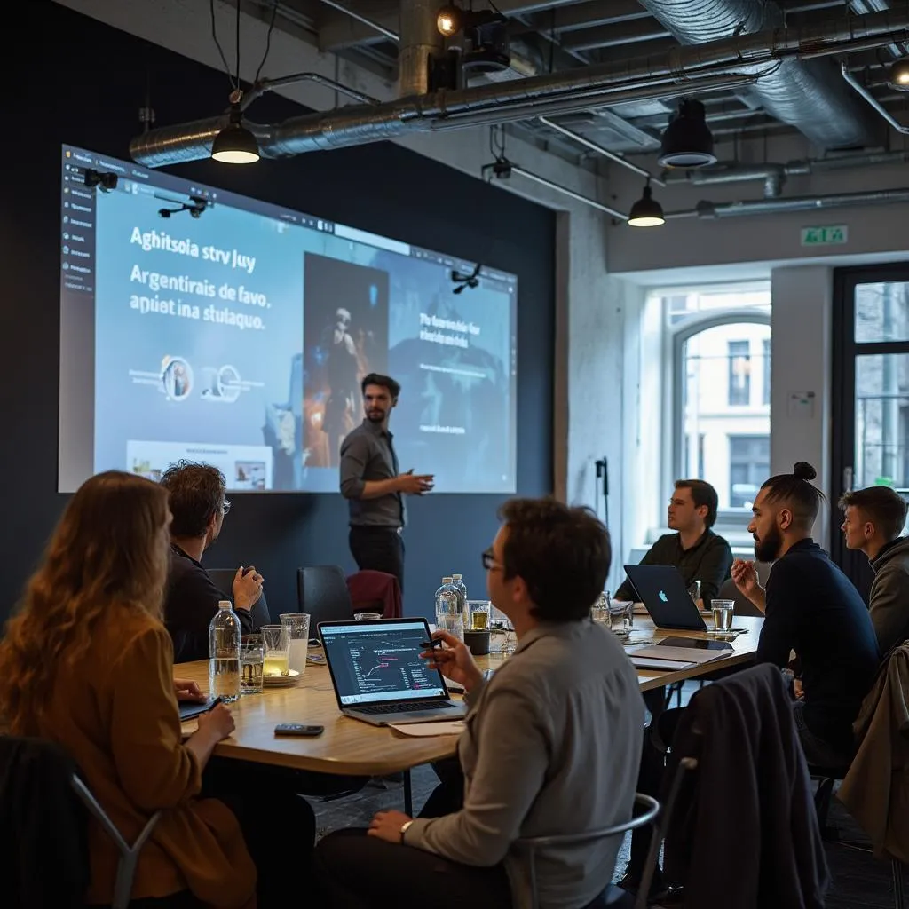 Workshop para clientes sobre estrategias digitales